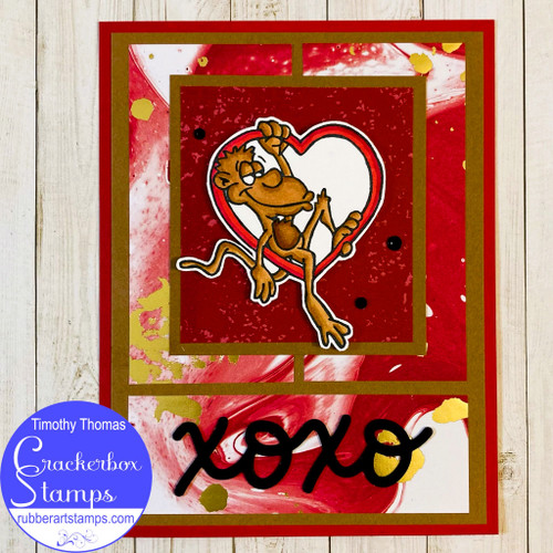 Monkey Hugs And Kisses Card