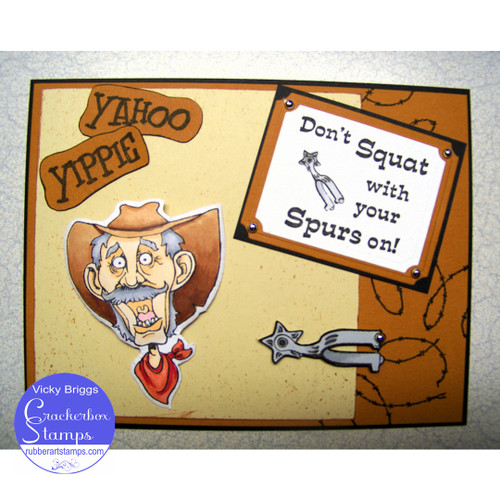 Don't Squat Cowboy Card