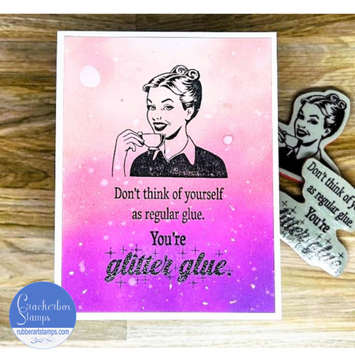 Not Glitter Glue Card