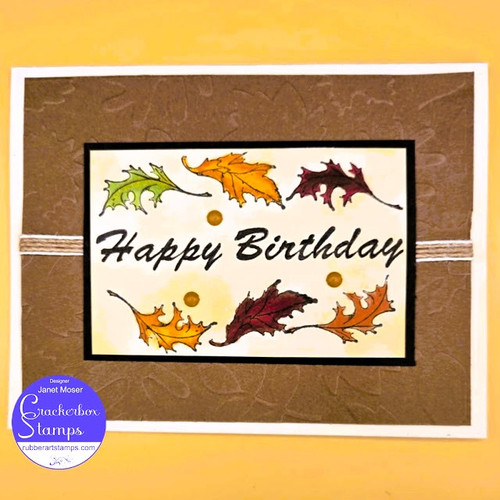 Happy Fall Birthday Card