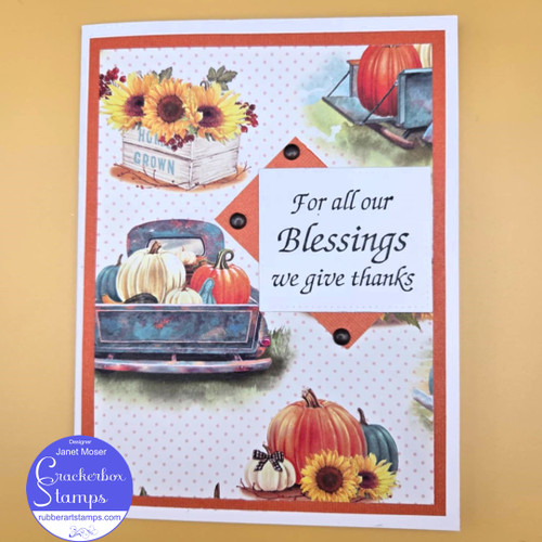 Pretty Paper Thanksgiving Card