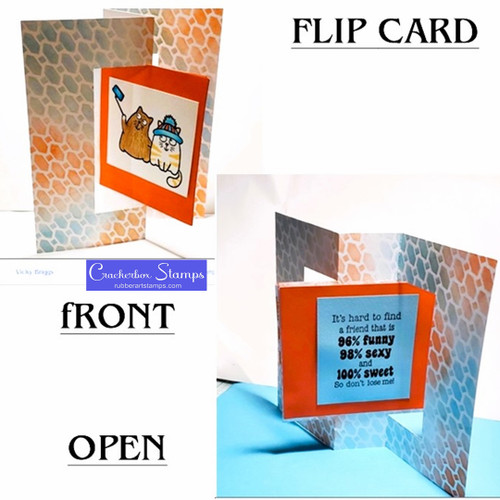 Cat Friend Flip Card