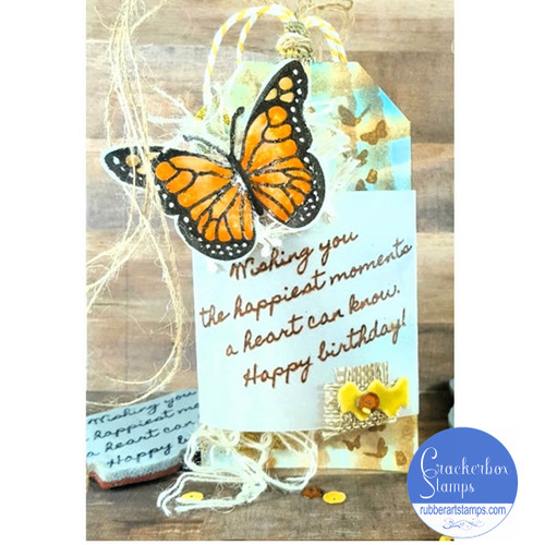 Monarch Birthday Tag