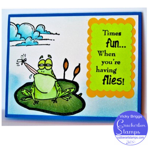 Frogs Having Fun Card
