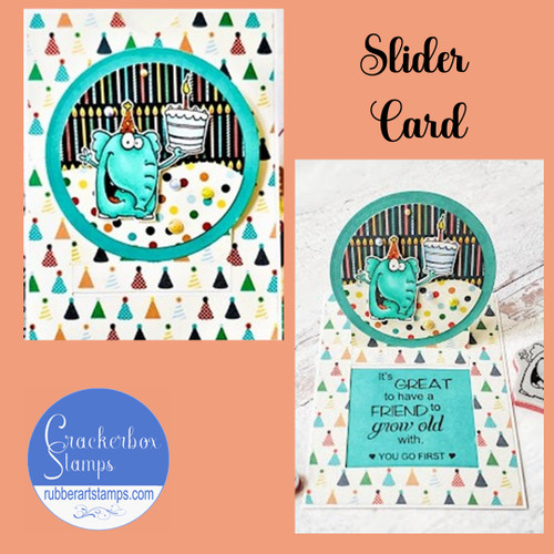 Elephant With A Birthday Cake Card