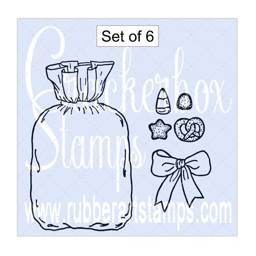 Bag, Bow, Treats Set of 6