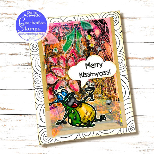 Snarky Party Christmas Frog Card