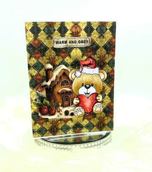 Teddy Bear Christmas Love Card