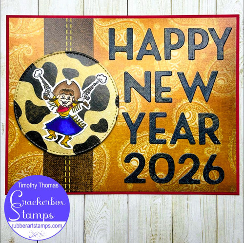 CARD SAMPLES - Holidays - -New Years - Crackerbox Stamps