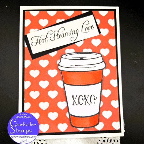 Steaming Love Coffee Card