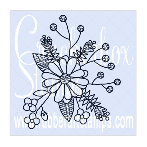 Flower Doodle Single Flower Doodle Single