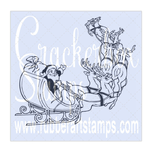 Santa's Sleigh and 8 Reindeer