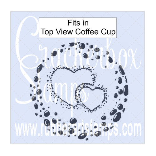 Coffee Cup Top View Heart Coffee Cup Top View Heart