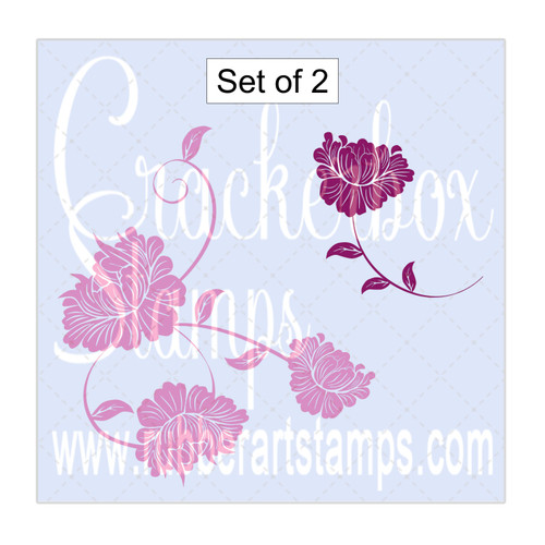 Flower Swirl Set of 2 Flower Swirl Set of 2