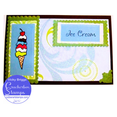 Ice Cream Cone 3 scoops