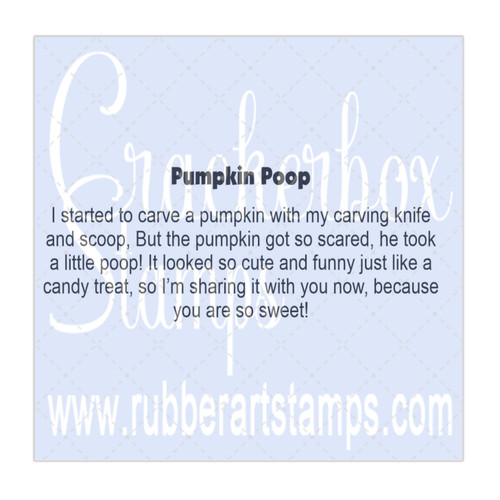 Pumpkin Poop Pumpkin Poop