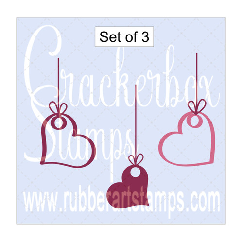 Heart Dangling Set of 3