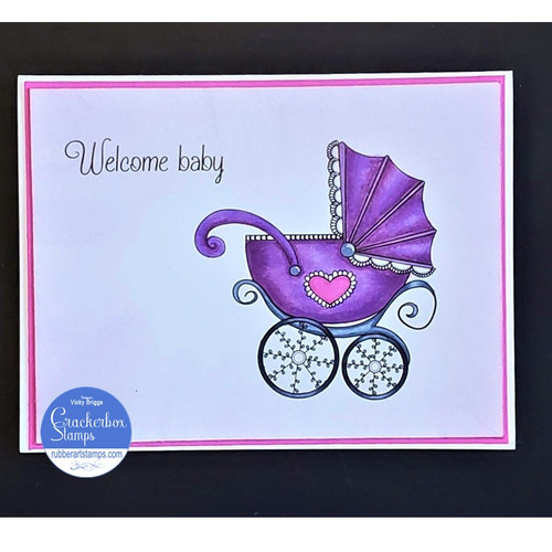 Baby Carriage and Saying Set of 2 Baby Carriage and Saying Set of 2