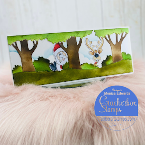 Side Santa and Reindeer Sm.