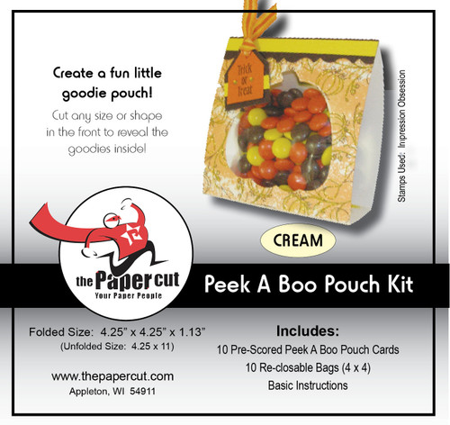 10 Peek A Boo Pouch Kits w/re-closable Bags - Sept 10 Peek A Boo Pouch Kits w/re-closable Bags - Sept