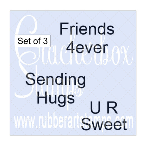 Candy Heart Big Sweet Sayings Set of 3 Candy Heart Big Sweet Sayings Set of 3
