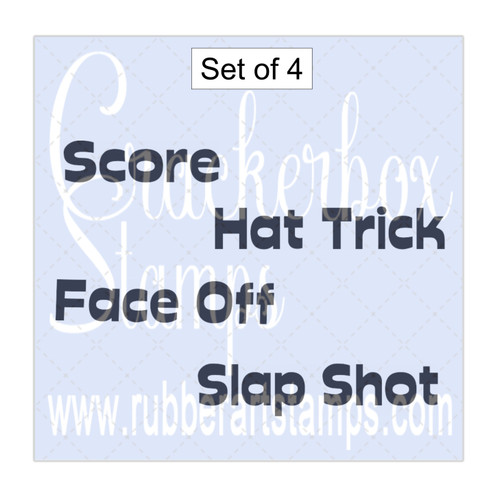 Hockey Words set of 4 Hockey Words set of 4