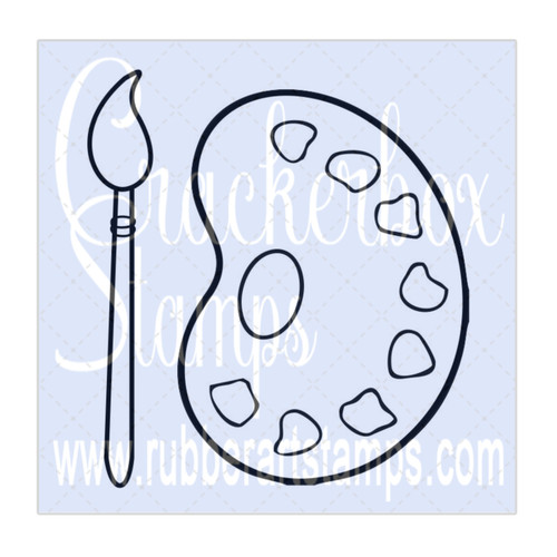 Paint Brush and Palette