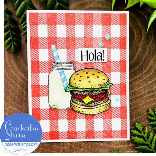 Summer Drink and Hamburger Card