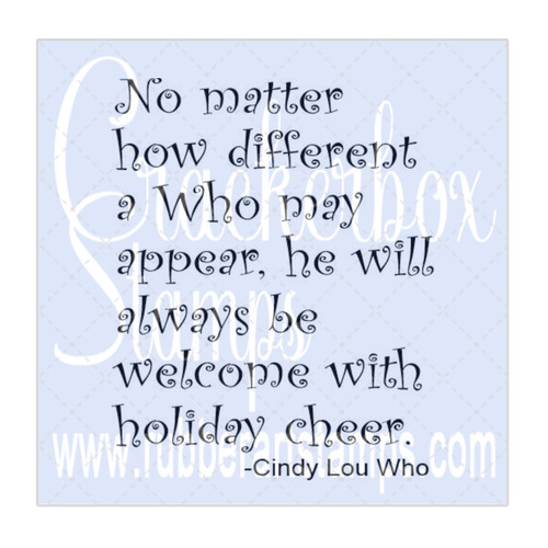 Cindy Lou Saying Cindy Lou Saying