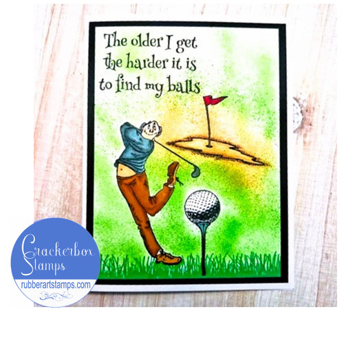 The Older I Get Masculine Golf Card