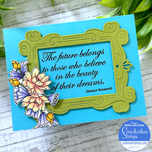 The Future Belongs Inspirational Flower Card