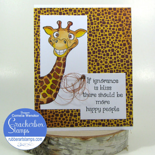 Ignorance Is Bliss Giraffe Card