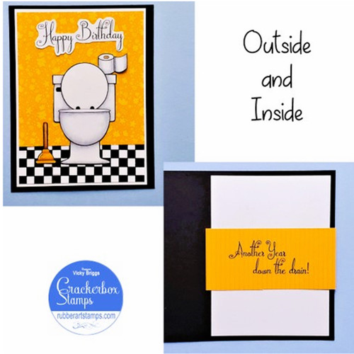 Another Year Down The Drain Birthday Card