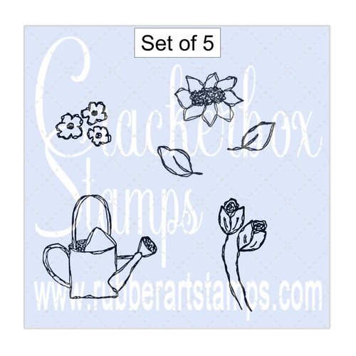 Watering Can And Flower Set Watering Can And Flower Set