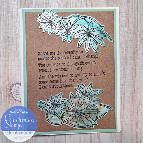 Grant Me Serenity Flower Card