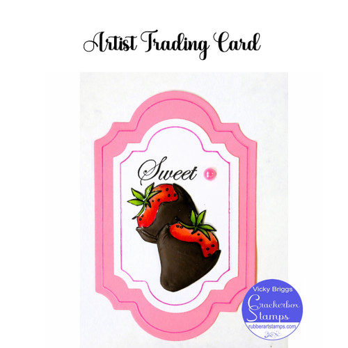 Chocolate Strawberries Sweet ATC