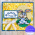Blue Checkered Bunny Card
