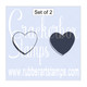 Candy Hearts Sm. set of 2