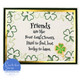 Friends Saying and 4 Leaf Clover set of 2