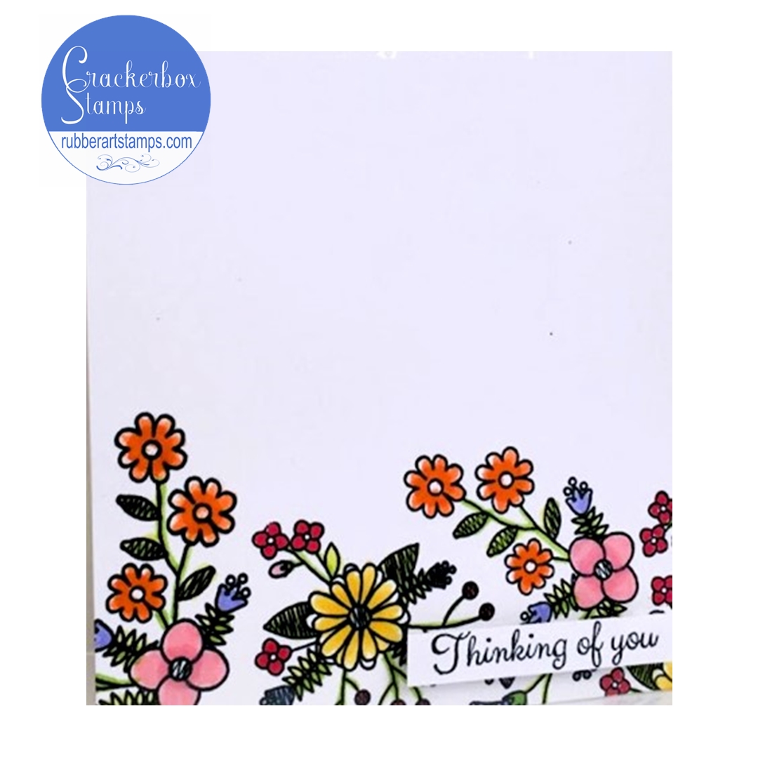 Flower Doodle Corner - Crackerbox Stamps