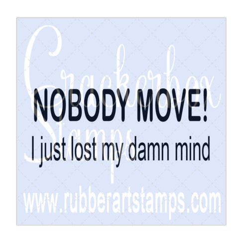 Nobody Move Crackerbox Stamps