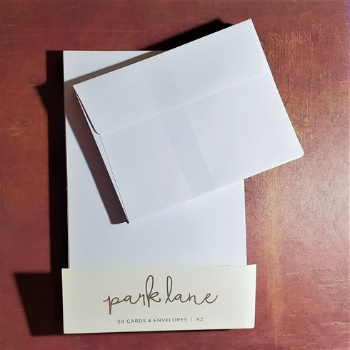 50ct White A7 Cardstock Envelopes by Park Lane