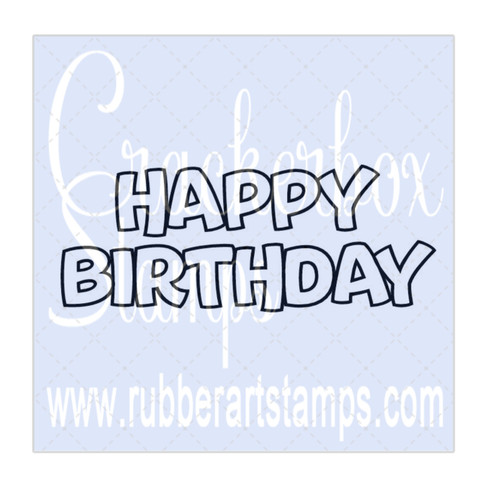 Birthday Wishes Simple - Crackerbox Stamps