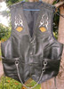 Leather Vest with Snake Inlays Leather Vest with Snake Inlays