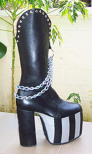 Paul Stanley Love Gun Piano Boots Replica Motorcowboy