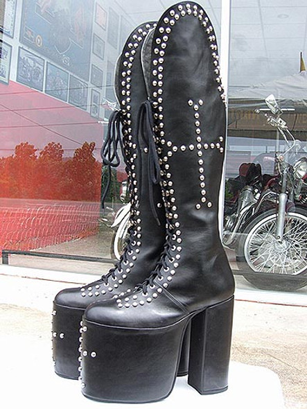 Inspired by the: PETER CRISS BOOTS Reunion Love Gun for Kiss Costume