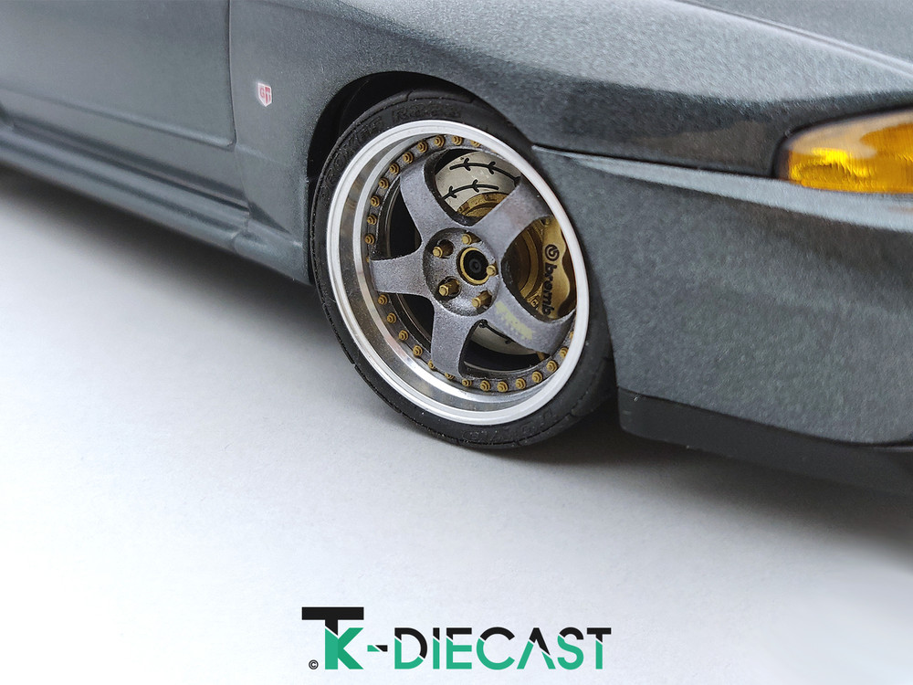 Nissan Skyline GT-R R32 Gun metal AA Custom - Tk Diecast