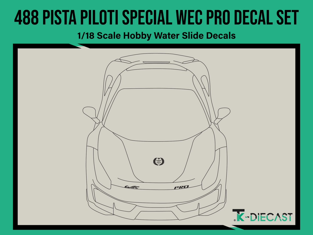 Ferrari 488 Pista Pilote Decal Stripe Kit - The Vinyl Wrapping Co. – WRPD  INC.