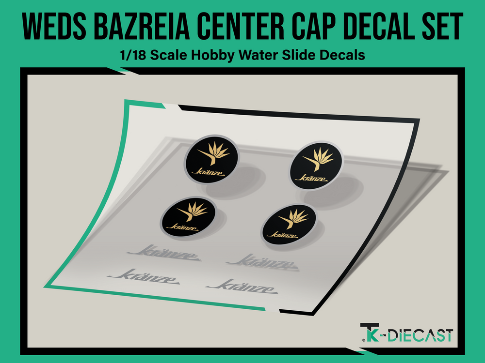 Weds Kranze Bazreia Center Cap Decal Set