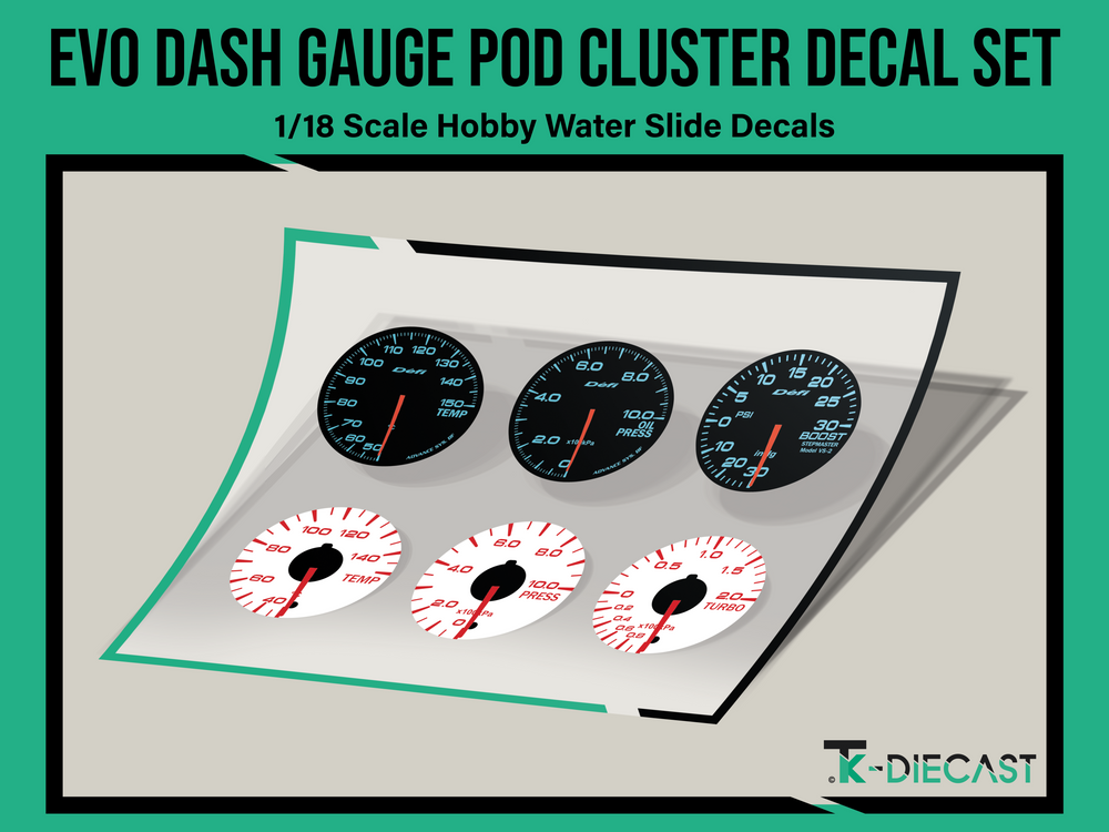 Mitsubishi Lancer Evo Evolution Dash Gauge Pod Cluster